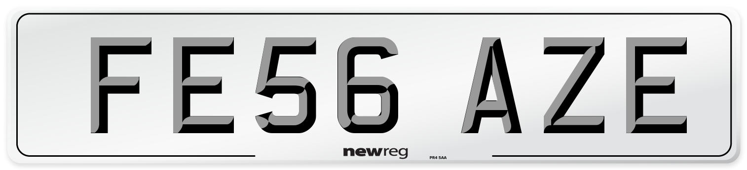 FE56 AZE Number Plate from New Reg